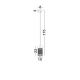 Pendule - Pendul LED iluminat exterior IP65 MOTLEY corten