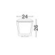 Stalpi - Mini Stalp LED iluminat exterior ambiental IP65 OPU H-26cm