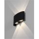 Aplice - Aplica LED iluminat exterior ambiental IP54 DUOMO antracit