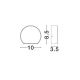 Spoturi - Spot LED aplicat iluminat exterior ambiental IP54 SANGO corten