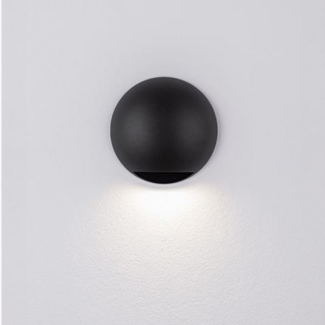 Spoturi - Aplica exterior cu iluminat jos LED IP65 PASSO negru