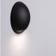 Spoturi - Aplica exterior cu iluminat jos LED IP65 PASSO negru