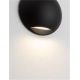 Spoturi - Aplica exterior cu iluminat jos LED IP65 PASSO negru
