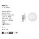 Spoturi - Aplica exterior cu iluminat jos LED IP65 PASSO alb