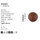 Spoturi - Aplica exterior cu iluminat jos LED IP65 PASSO corten