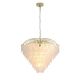 Candelabru alama lucios sticla mata Feather 10Lt
