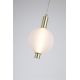 Pendule, Lustre suspendate - Pendul LED alama lucios sticla acid Luminique