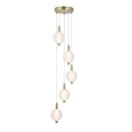 Lustra LED suspendata alama lucios sticla acid Luminique 5Lt