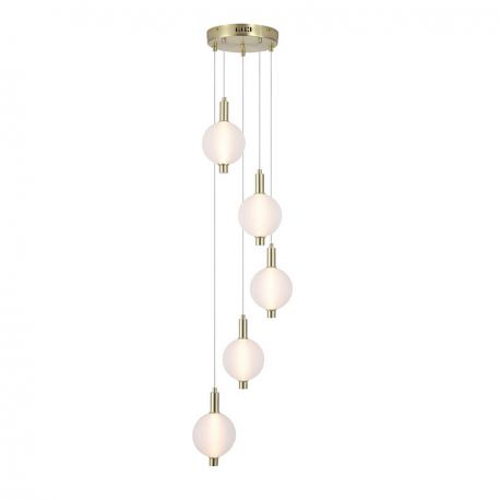 Pendule, Lustre suspendate - Lustra LED suspendata alama lucios sticla acid Luminique 5Lt