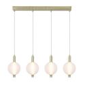 Lustra LED suspendata alama lucios sticla acid Luminique 4Lt