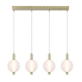 Pendule, Lustre suspendate - Lustra LED suspendata alama lucios sticla acid Luminique 4Lt