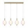 Lustra LED suspendata alama lucios sticla acid Luminique 4Lt