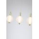 Pendule, Lustre suspendate - Lustra LED suspendata alama lucios sticla acid Luminique 4Lt