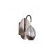 Aplice, corpuri de iluminat pentru pereti - Aplica LED decorativa metal latte sticla sampanie Seeds