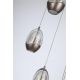 Pendule, Lustre suspendate - Lustra LED decorativa metal latte sticla sampanie Seeds 5Lt