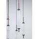 Pendule, Lustre suspendate - Lustra LED suspendata metal latte sticla decorativa Cattail 5Lt