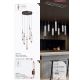Pendule, Lustre suspendate - Lustra LED suspendata metal latte sticla decorativa Cattail 5Lt