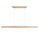 Pendule, Lustre suspendate - Lustra LED suspendata stil liniar Kenzie lemn