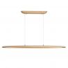 Lustra LED suspendata stil liniar Kenzie lemn 