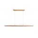 Pendule, Lustre suspendate - Lustra LED suspendata stil liniar Kenzie lemn