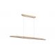 Pendule, Lustre suspendate - Lustra LED suspendata stil liniar Kenzie lemn
