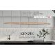 Pendule, Lustre suspendate - Lustra LED suspendata stil liniar Kenzie lemn