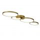 Lustre aplicate - Lustra LED decorativa metal auriu Cirque 4Lt Ring