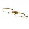 Lustra LED decorativa metal auriu Cirque 4Lt Ring