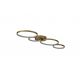 Lustre aplicate - Lustra LED decorativa metal auriu Cirque 4Lt Ring