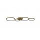 Lustre aplicate - Lustra LED decorativa metal auriu Cirque 4Lt Ring