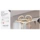 Pendule, Lustre suspendate - Lustra LED decorativa Doodle Champagne