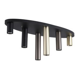 Plafoniere - Plafoniera neagra cu 6 spoturi GU10 Tubes