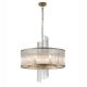 Candelabre, Lustre - Candelabru modern metal auriu, tije din sticla Lara
