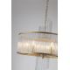 Candelabre, Lustre - Candelabru modern metal auriu, tije din sticla Lara