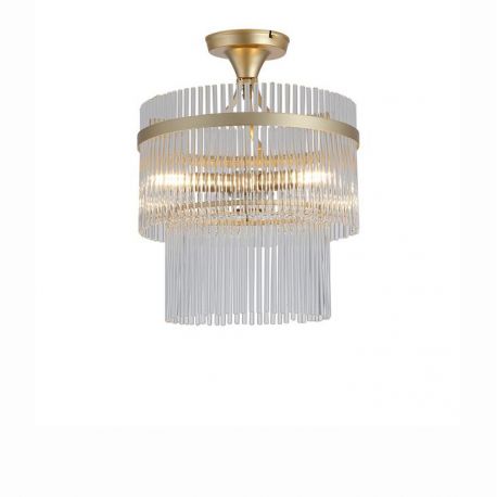 Lustre aplicate - Lustra aplicata moderna metal auriu, tije din sticla Lara