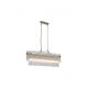 Candelabre, Lustre - Candelabru oval modern metal auriu, tije din sticla Lara