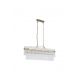Candelabre, Lustre - Candelabru oval modern metal auriu, tije din sticla Lara