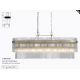 Candelabre, Lustre - Candelabru oval modern metal auriu, tije din sticla Lara