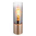 Veioza/Lampa de masa metal sticla fumurie ANNIKA