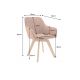Seturi scaune, HoReCa - Set de 2 scaune pivotante Livorno catifea maro