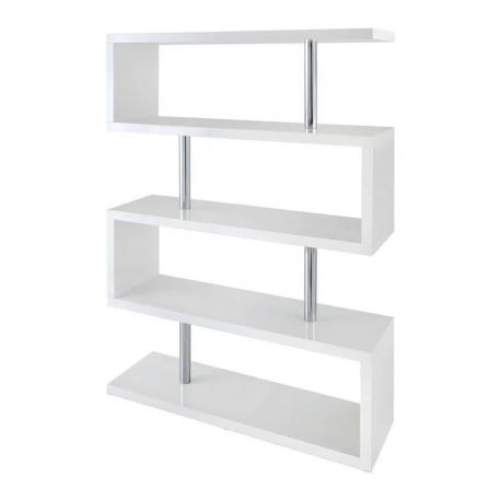 Biblioteci-Rafturi - Raft design modern Snake 165cm alb