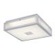 Plafoniera LED baie IP44 Zoya crom-alb 30x30cm