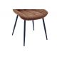Seturi scaune, HoReCa - Set de 4 scaune ROADSTAR microfibra cognac