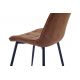 Seturi scaune, HoReCa - Set de 4 scaune ROADSTAR microfibra cognac