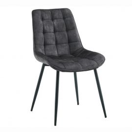 Seturi scaune, HoReCa - Set de 4 scaune ROADSTAR catifea gri inchis