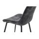 Seturi scaune, HoReCa - Set de 4 scaune ROADSTAR catifea gri inchis