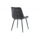 Seturi scaune, HoReCa - Set de 4 scaune ROADSTAR catifea gri inchis