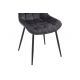Seturi scaune, HoReCa - Set de 4 scaune ROADSTAR catifea gri inchis