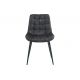 Seturi scaune, HoReCa - Set de 4 scaune ROADSTAR catifea gri inchis