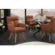 Seturi scaune, HoReCa - Set de 2 scaune pivotante picioare din lemn Big George maro ruginiu